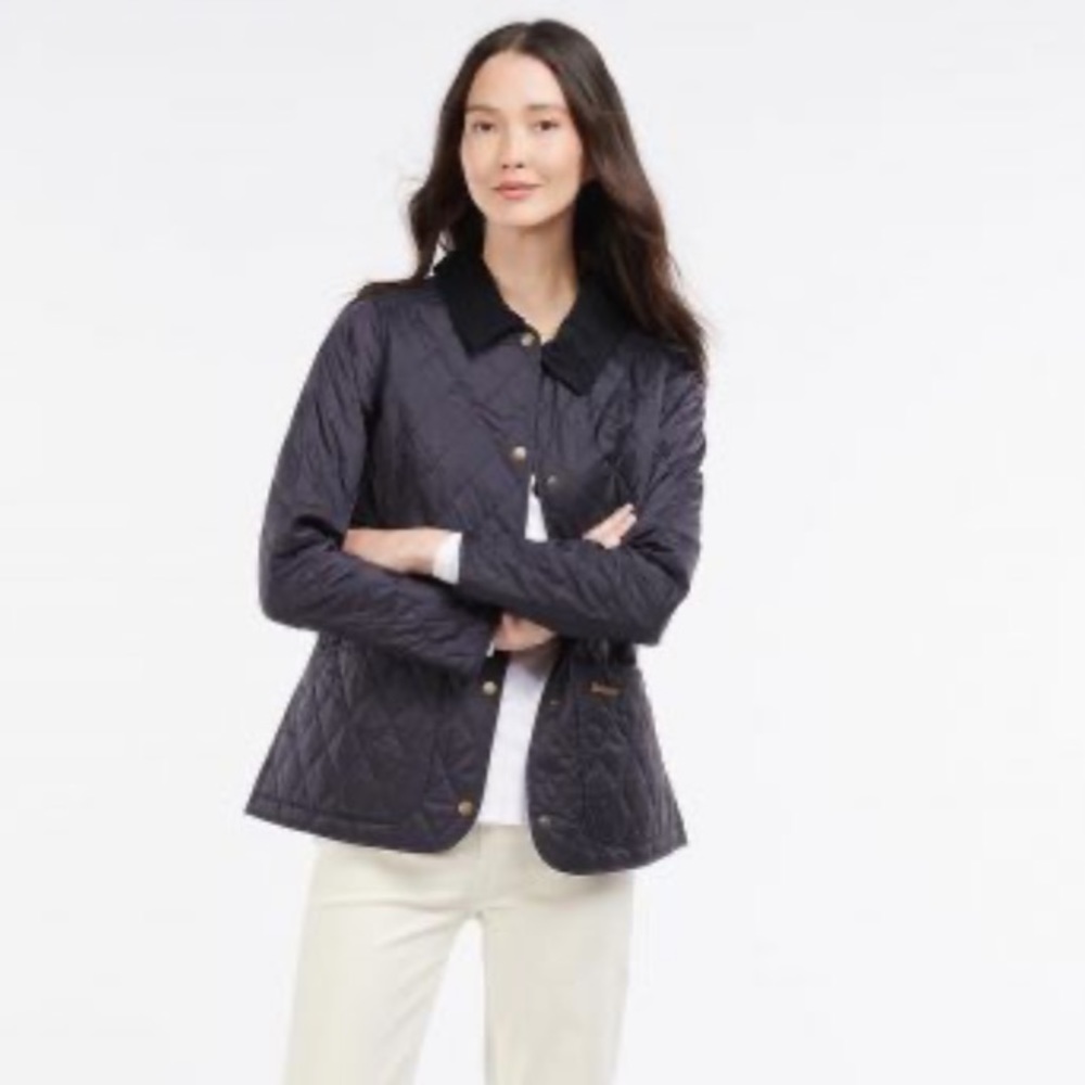 Barbour Annandale Quilted Jacket US4/UK8 Navy Small